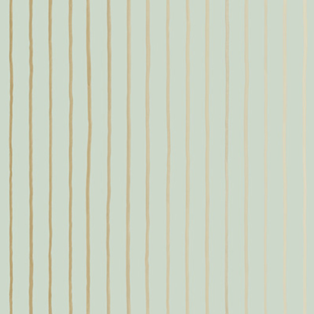 College Stripe Duck Egg+Gilver by Cole & Son Designer Wallcovering