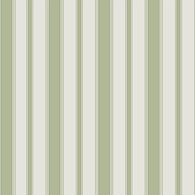 Cambridge Stripe Leaf Green by Cole & Son Designer Wallcovering