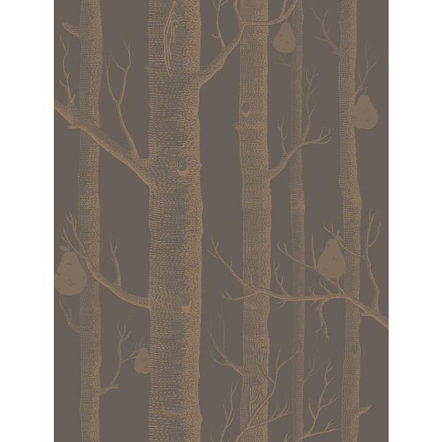 Woods & Pears Bronze/Black by Cole & Son Designer Wallcovering CONTEMPORARY RESTYLED PAPER - 100% United Kingdom - Horizontal: 21 and Vertical: 27.5 21 - Swanky Fabrics -