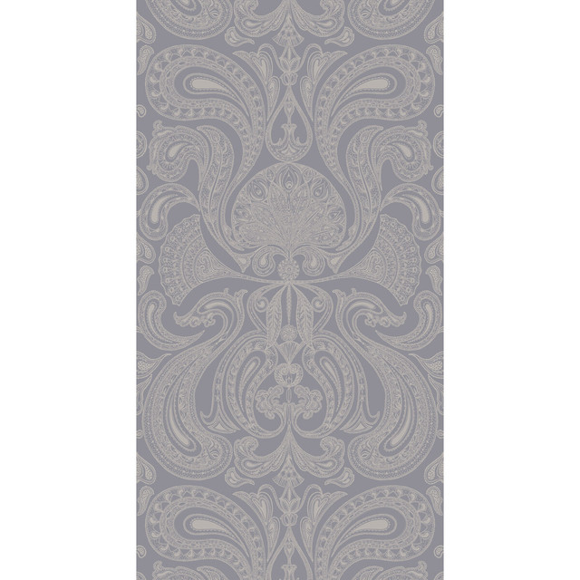 Malabar Silver/Grey by Cole & Son Designer Wallcovering CONTEMPORARY RESTYLED PAPER - 100% United Kingdom - Horizontal: 21 and Vertical: 30 21 - Swanky Fabrics -