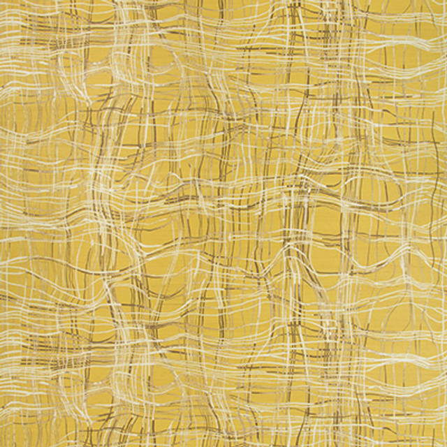 Entangle Paper Mustard by Lee Jofa Modern Designer Wallcovering