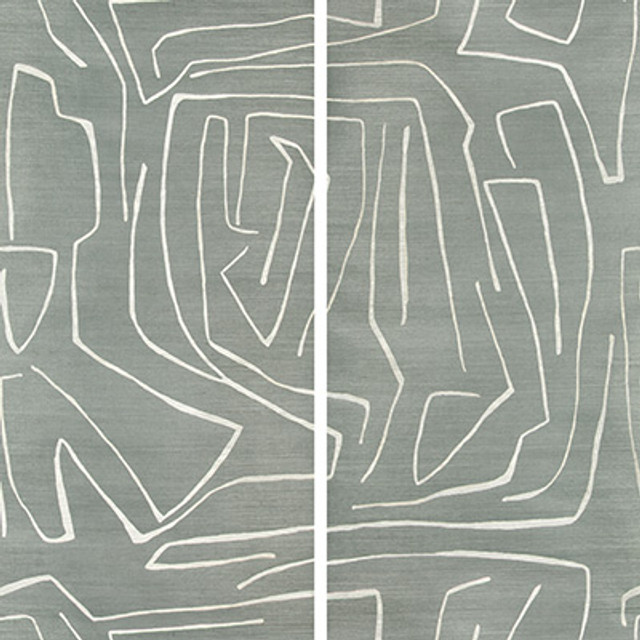 Graffito Ii Denim by Groundworks Designer Wallcovering