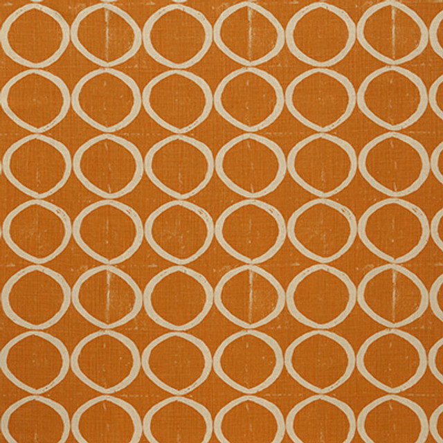 Circles Tangerine by Lee Jofa Designer Fabric