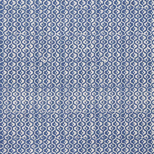 Small Medallion Azure by Lee Jofa Designer Fabric