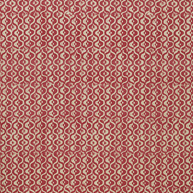 Small Medallion Berry by Lee Jofa Designer Fabric