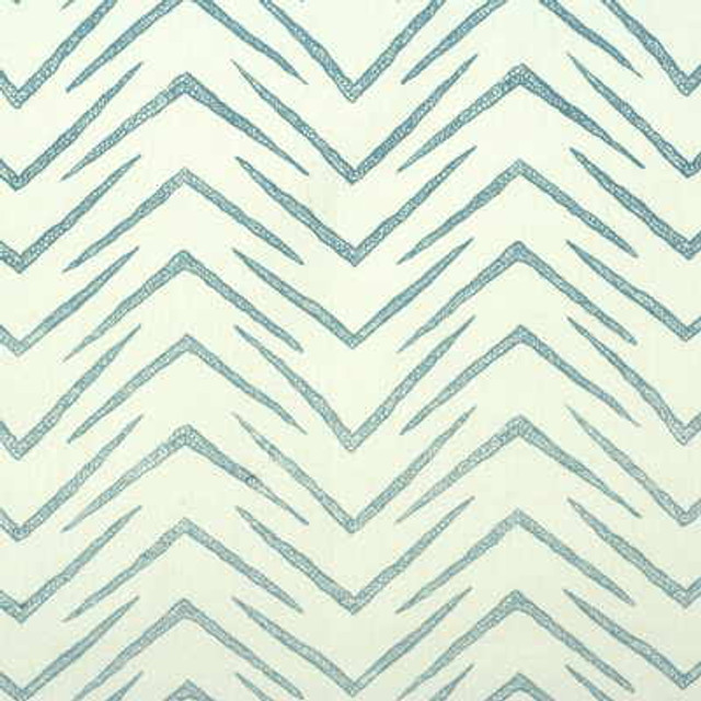 Herringbone White/Sky by Lee Jofa Modern Designer Fabric