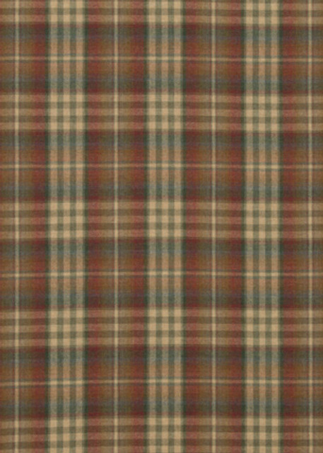 Nevis Red/Green by Mulberry Designer Fabric