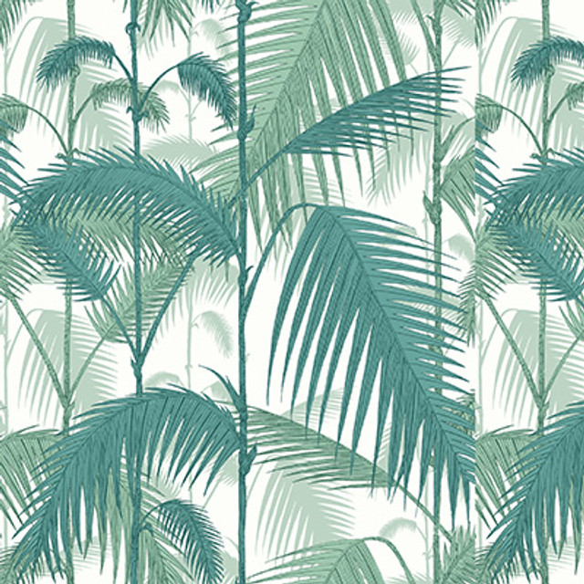 Palm Jungle Tea Virid Chlk by Cole & Son Designer Fabric