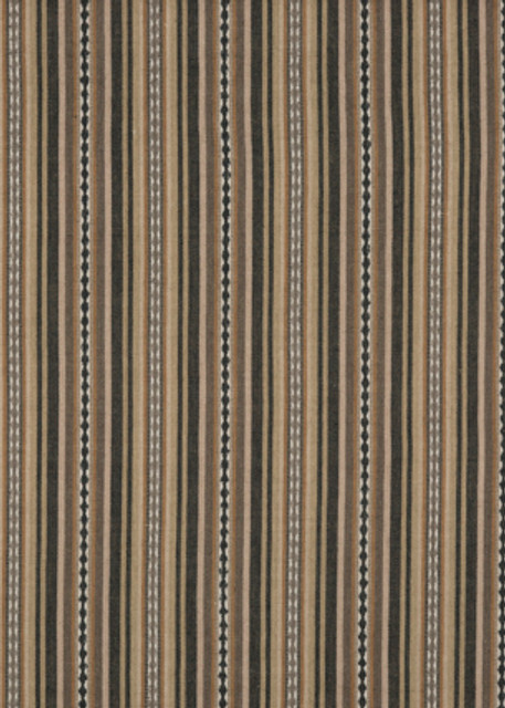 Dalton Stripe Charcoal/Bronze by Mulberry Designer Fabric