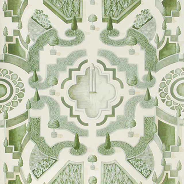 Topiary Leaf Green by Cole & Son Designer Wallcovering