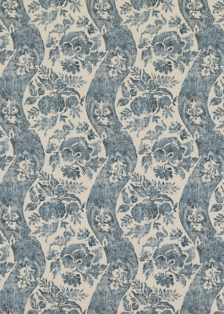 Caldbeck Indigo/Linen by G P & J Baker Designer Fabric Caldbeck Indigo/Linen by G P & J Baker Designer Fabric