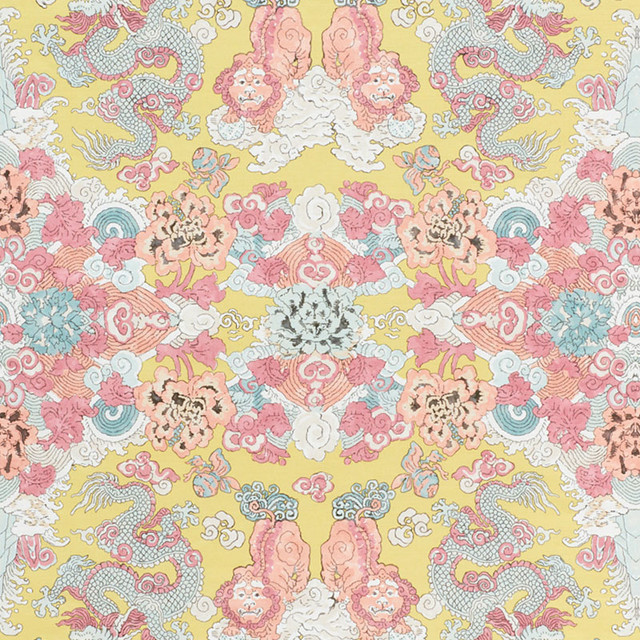 Magic Mountain Dragon Yellow 178052 by Schumacher Designer Fabric Free-Spirit 90% Linen, 10% Nylon Martindale 20,000 Horizontal: 27.25 and Vertical: 62 54.75 - Swanky Fabrics - Magic Mountain Dragon Yellow 178052 by Schumacher Designer Fabric Free-Spirit 90% Linen, 10% Nylon Martindale 20,000 Horizontal: 27.25 and Vertical: 62 54.75 - Swanky Fabrics -