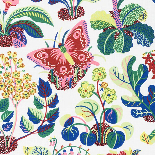 Exotic Butterfly Indoor/Outdoor Spring 177980 by Schumacher Designer Fabric Indoor/Outdoor: Prints & Wovens 26.0" - Swanky Fabrics -