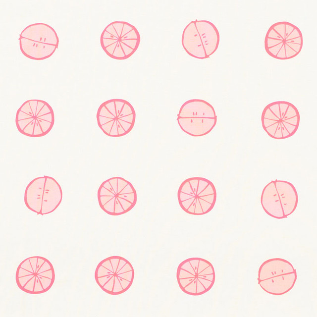 Lemonade Grapefruit 178261 by Schumacher Designer Fabric Vera-Neumann 100% Cotton - Horizontal: 27 and Vertical: 26.25 54 - Swanky Fabrics - Lemonade Grapefruit 178261 by Schumacher Designer Fabric Vera-Neumann 100% Cotton - Horizontal: 27 and Vertical: 26.25 54 - Swanky Fabrics -