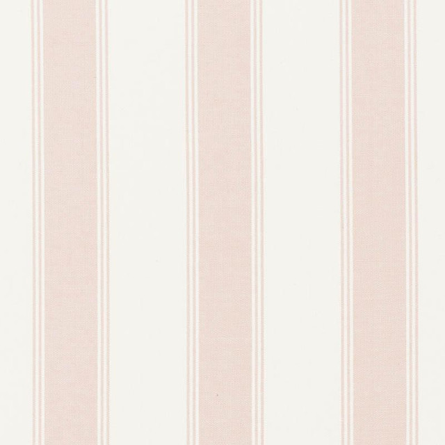 Rafe Stripe Quiet Pink 75820 by Schumacher Designer Fabric Veere Grenney 4.38" - Swanky Fabrics -