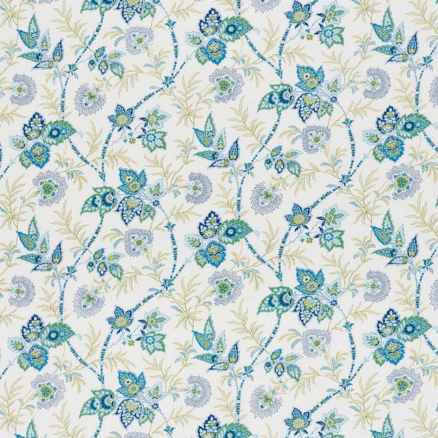Emperor'S Vine Peacock 177681 by Schumacher Designer Fabric Ottoman Chic 27.5" - Swanky Fabrics - Emperor'S Vine Peacock 177681 by Schumacher Designer Fabric Ottoman Chic 27.5" - Swanky Fabrics -