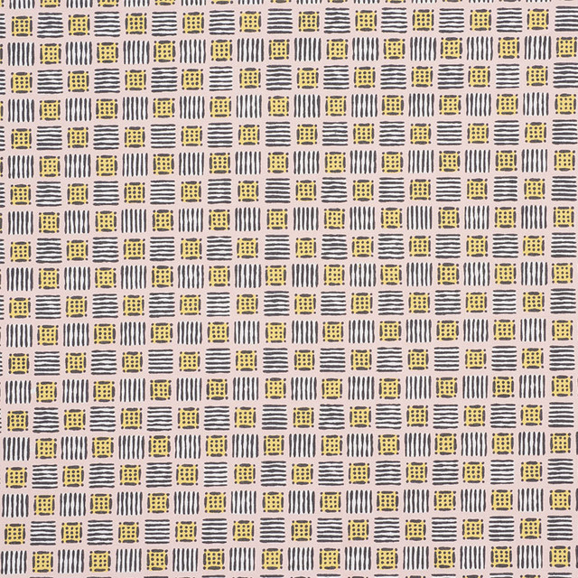 Mottley Grid Pink Lemonade 177861 by Schumacher Designer Fabric Celerie-Kemble 100% Cotton Wyzenbeek 15,000 Horizontal: 9 and Vertical: 12.5 54.75 - Swanky Fabrics -