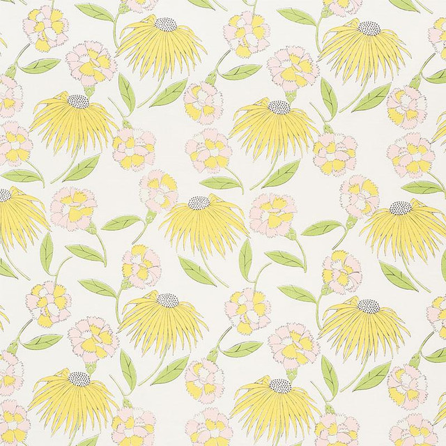 Bouquet Toss Pink Lemonade 177851 by Schumacher Designer Fabric Celerie Kemble 13.5" - Swanky Fabrics - Bouquet Toss Pink Lemonade 177851 by Schumacher Designer Fabric Celerie Kemble 13.5" - Swanky Fabrics -