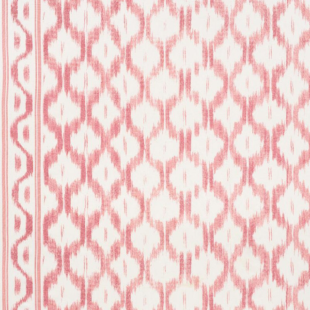 Santa Monica Ikat Faded Red 176503 by Schumacher Designer Fabric Mark D. Sikes 52.75" - Swanky Fabrics -
