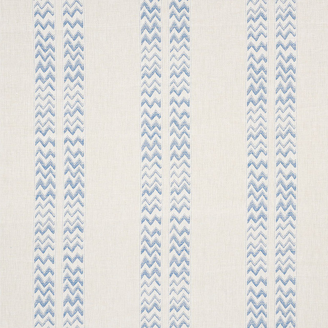Kudu Stripe Blue 69971 by Schumacher Designer Fabric Tribal-Chic 100% Linen - Horizontal: 28 and Vertical: 9.875 56 - Swanky Fabrics - Kudu Stripe Blue 69971 by Schumacher Designer Fabric Tribal-Chic 100% Linen - Horizontal: 28 and Vertical: 9.875 56 - Swanky Fabrics -