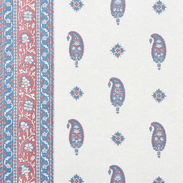 Ojai Paisley Red 177610 by Schumacher Designer Fabric Mark D. Sikes - Swanky Fabrics - Ojai Paisley Red 177610 by Schumacher Designer Fabric Mark D. Sikes - Swanky Fabrics -