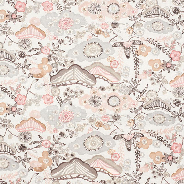 Yume Blush 177012 by Schumacher Designer Fabric Mingei 27.0" - Swanky Fabrics -