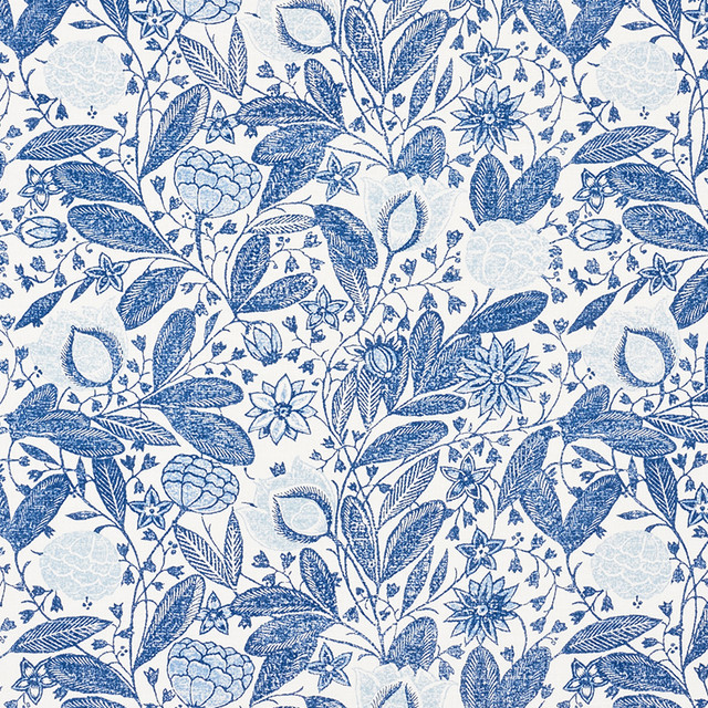 Gloria Delft 176842 by Schumacher Designer Fabric Vogue-Living 90% Linen, 10% Nylon - Horizontal: 18 and Vertical: 16 54 - Swanky Fabrics -