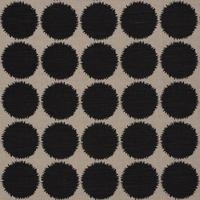 Fuzz Black & Natural 177095 by Schumacher Designer Fabric Studio Bon 3.75" - Swanky Fabrics -
