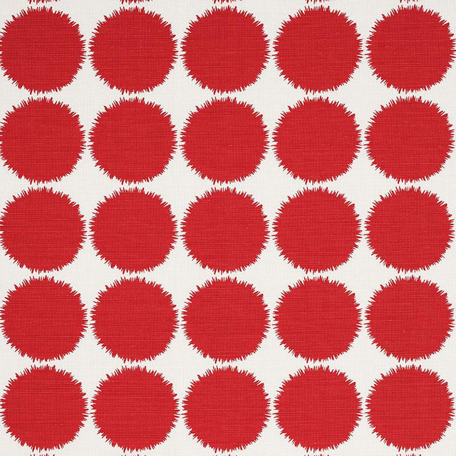 Fuzz Red 177093 by Schumacher Designer Fabric Studio Bon 3.75" - Swanky Fabrics -