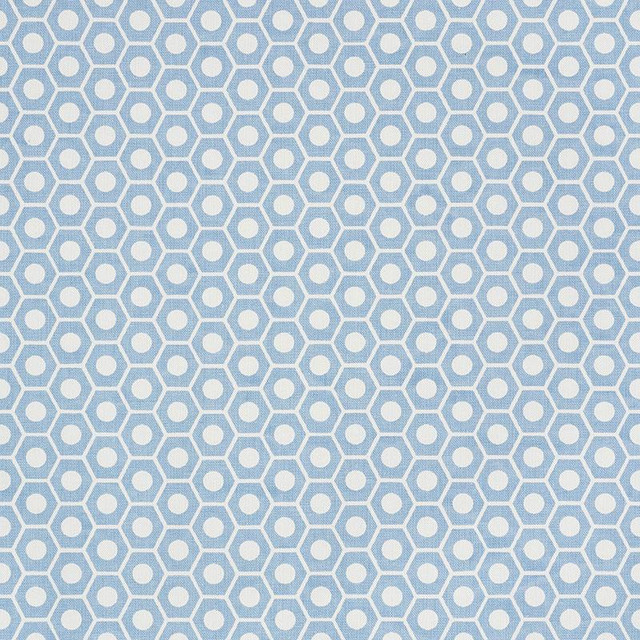Queen B Chambray 177071 by Schumacher Designer Fabric Studio Bon 1.25" - Swanky Fabrics -