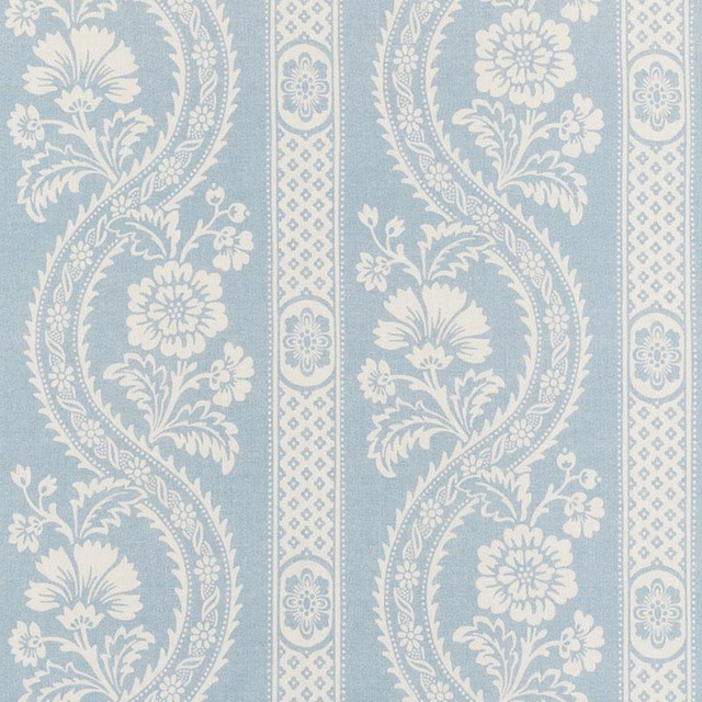 Versailles Blue 176950 by Schumacher Designer Fabric French Revolution 27.25" - Swanky Fabrics - Versailles Blue 176950 by Schumacher Designer Fabric French Revolution 27.25" - Swanky Fabrics -