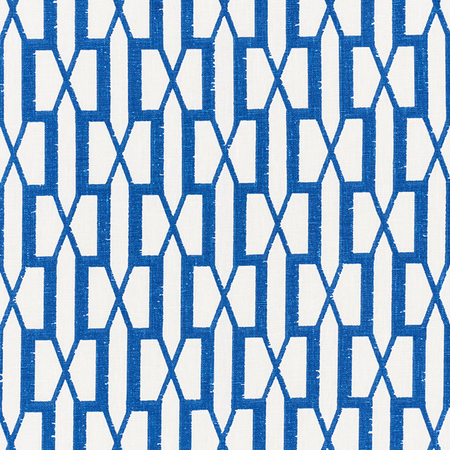 Belvedere Sea 176118 by Schumacher Designer Fabric Veere-Grenney 100% Linen Martindale 25,000 Horizontal: 2.875 and Vertical: 4 53.5 - Swanky Fabrics -