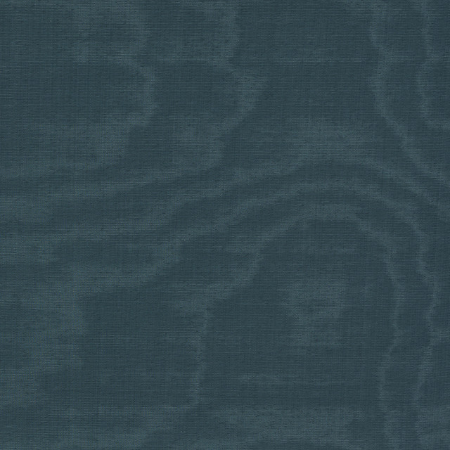 Luna Moire Aegean 71673 by Schumacher Designer Fabric Caravanne 100% Cotton - Horizontal: - and Vertical: - 54 - Swanky Fabrics -