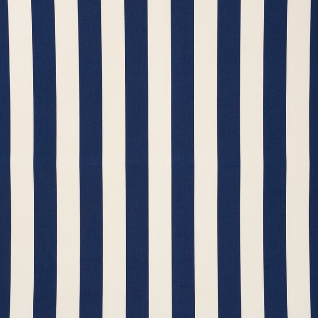 Cabana Stripe Navy 71755 by Schumacher Designer Fabric Indooroutdoor-Prints-Wovens 100% High Wyzenbeek 100,000 Horizontal: 7 and Vertical: - 57.75 - Swanky Fabrics -
