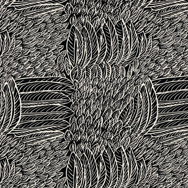 Featherfest Black 176234 by Schumacher Designer Fabric Good-Vibrations 55% Linen, 45% Cotton Wyzenbeek 15,000 Horizontal: 26.75 and Vertical: 24.75 53 - Swanky Fabrics -