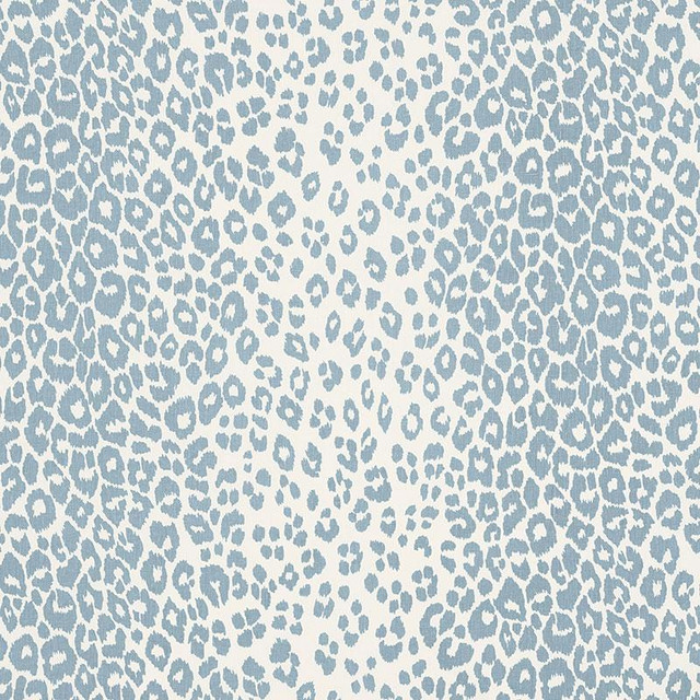 Iconic Leopard Sky 176453 by Schumacher Designer Fabric Schumacher Classics 26.5" - Swanky Fabrics -