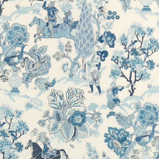 Persian Lancers Porcelain 173014 by Schumacher Designer Fabric Schumacher-Classics 100% Linen - Horizontal: 12.5 and Vertical: 30 49 - Swanky Fabrics - Persian Lancers Porcelain 173014 by Schumacher Designer Fabric Schumacher-Classics 100% Linen - Horizontal: 12.5 and Vertical: 30 49 - Swanky Fabrics -