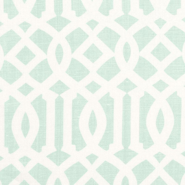 Imperial Trellis Ii Mineral 174415 by Schumacher Designer Fabric Print Happy 6.0" - Swanky Fabrics -