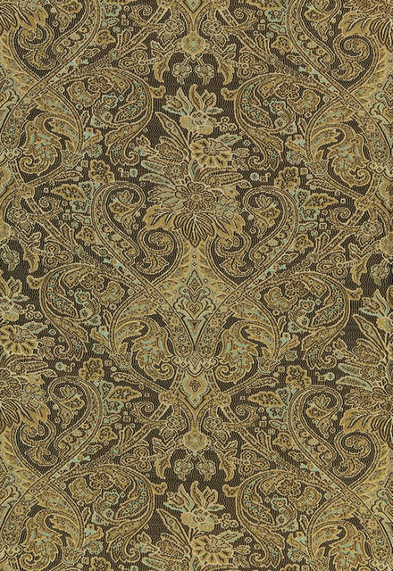 Sinclair Wool Paisley Java 66710 by Schumacher Designer Fabric Luxe-Lodge 39% Wool, 37% Viscose, 24% Cotton Martindale 14,000 Horizontal: 13.5 and Vertical: 27.5 54 - Swanky Fabrics -