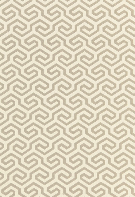 Ming Fret Flax 66882 by Schumacher Designer Fabric Chroma 75% Cotton, 25% Linen Martindale 18,000 Horizontal: 4.125 and Vertical: 5.5 50 - Swanky Fabrics -