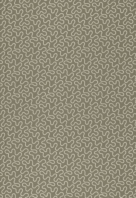 Meander Embroidery Peat 67602 by Schumacher Designer Fabric Au-Naturel 67% Linen, 30% Viscose, 3% Spun Martindale 8,000 Horizontal: 6.5 and Vertical: 4.25 51.75 - Swanky Fabrics -