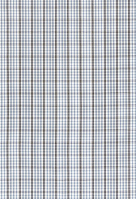 Cozumel Plaid Cornflower 68102 by Schumacher Designer Fabric Calypso 100% Cotton Martindale 15,000 Horizontal: 2.125 and Vertical: 2.125 54.5 - Swanky Fabrics -