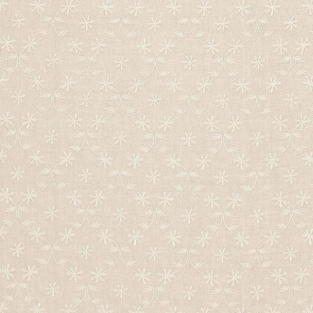 Cellini Embroidered Sheer Linen 67621 by Schumacher Designer Fabric Firenze / Sheers 2.5" - Swanky Fabrics -
