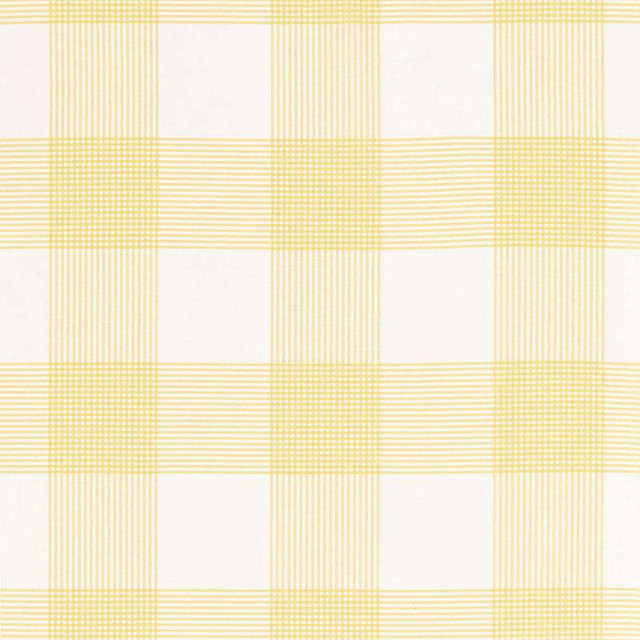 Antigua Plaid Sunflower 68032 by Schumacher Designer Fabric Calypso 8.88" - Swanky Fabrics -