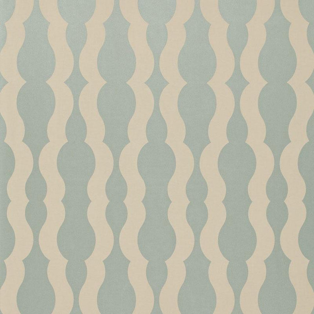 Villeroux Weave Azure 66572 by Schumacher Designer Fabric Courtrai 6.88" - Swanky Fabrics -