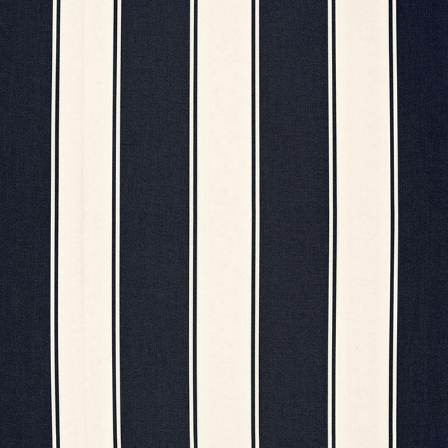 Cannes Awning Stripe Denim 65892 by Schumacher Designer Fabric Cote D'Azur 9.0" - Swanky Fabrics - Cannes Awning Stripe Denim 65892 by Schumacher Designer Fabric Cote D'Azur 9.0" - Swanky Fabrics -