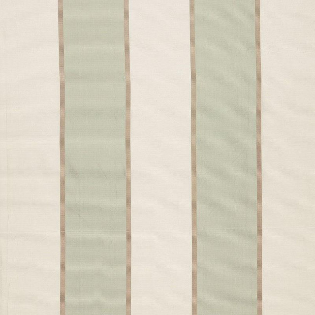 Montebello Stripe Pearl 64781 by Schumacher Designer Fabric Chroma 9.12" - Swanky Fabrics -