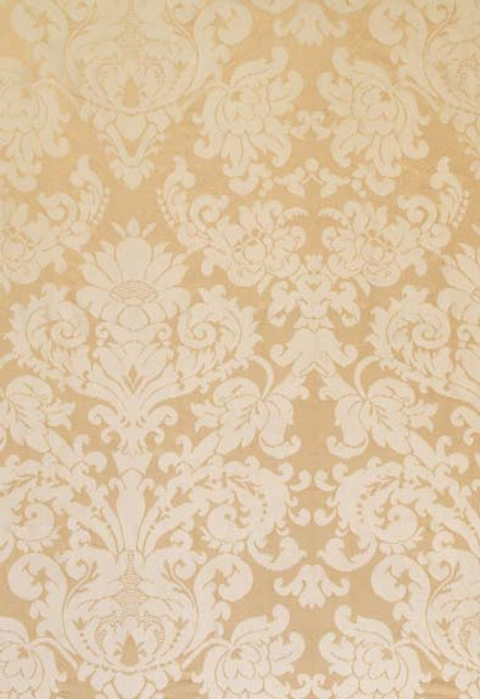 Hatfield Silk Damask Sesame 63740 by Schumacher Designer Fabric Pemberley-Silks 100% Silk - Horizontal: 26.5 and Vertical: 39 53 - Swanky Fabrics -