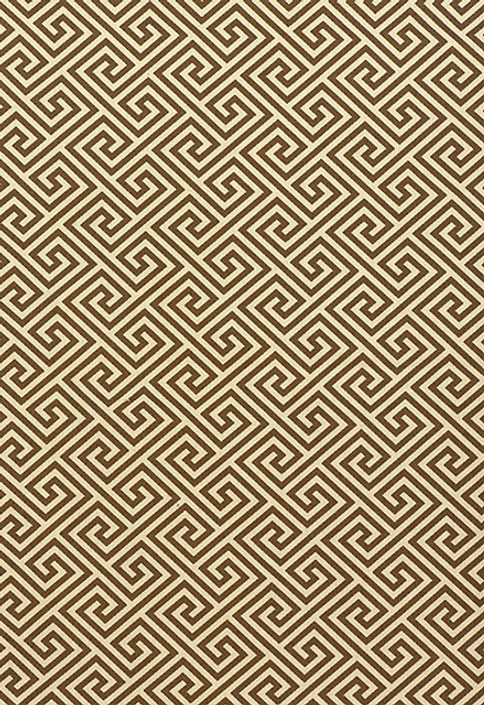 St. Tropez Teak 62906 by Schumacher Designer Fabric Plein-Air 100% Polyolefin Wyzenbeek 51,000 Horizontal: 3.375 and Vertical: 3.125 54 - Swanky Fabrics -