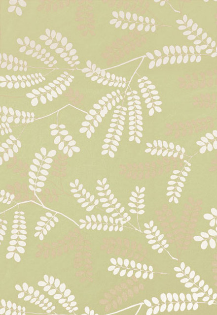 Locust Leaves Fern 62440 by Schumacher Designer Fabric By-Nature 100% Organic Wyzenbeek 22,000 Horizontal: 25.5 and Vertical: 26 54 - Swanky Fabrics -